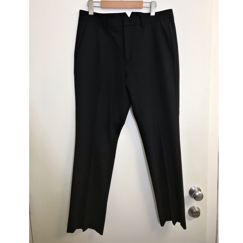 AUTH VERSACE black staring-leg trousers/pants